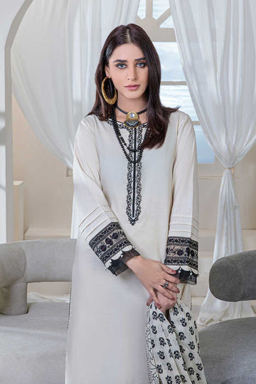 Bonanza Satrangi Cream Lawn Suit Rso223p02 Summer Collection 2022 Online Shopping